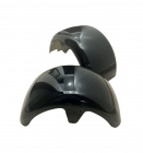 Conjunto Para-Lama Preto Brilho Sem Led - Peças Scooter Eletrica