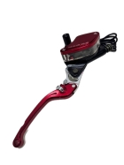 Manete C/ Burrinho 12mm Vermelha Esquerda - Peças Scooter Eletrica