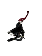 Manete C/ Burrinho 12mm Vermelha Esquerda - Peças Scooter Eletrica