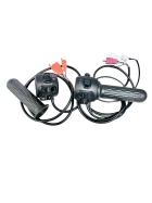 Kit de Acelerador Preto Completo Modelo B - Peças Scooter Eletrica