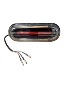 Lanterna Traseira 12v C/ Seta Redonda - Peças Scooter Eletrica