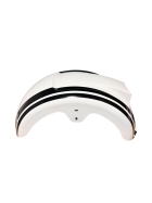 Conjunto Para-lamas Branco e Preto Refletivo - Pe&ccedil;as Scooter Eletrica