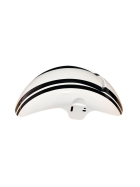 Conjunto Para-lamas Branco e Preto Refletivo - Pe&ccedil;as Scooter Eletrica